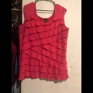 Women’s hot pink sleeveless top
